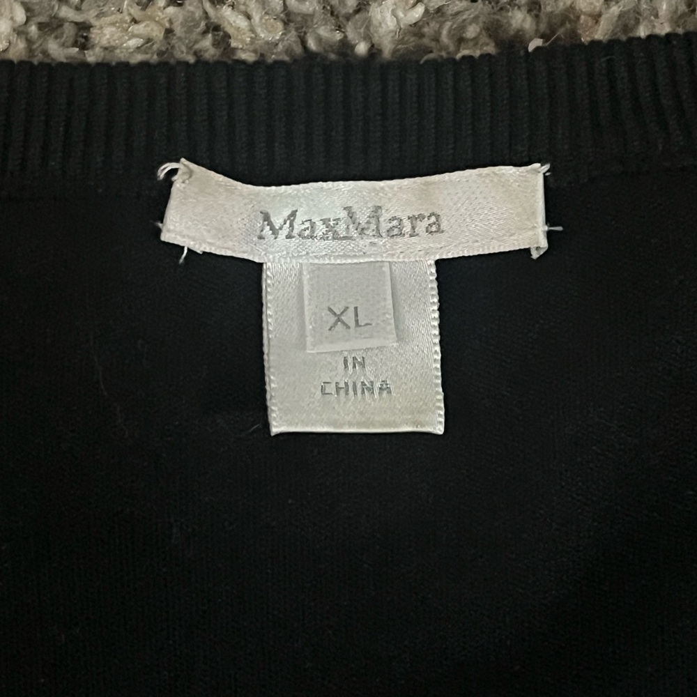 Max Mara wool cropped cardigan black - Picture 2 of 7